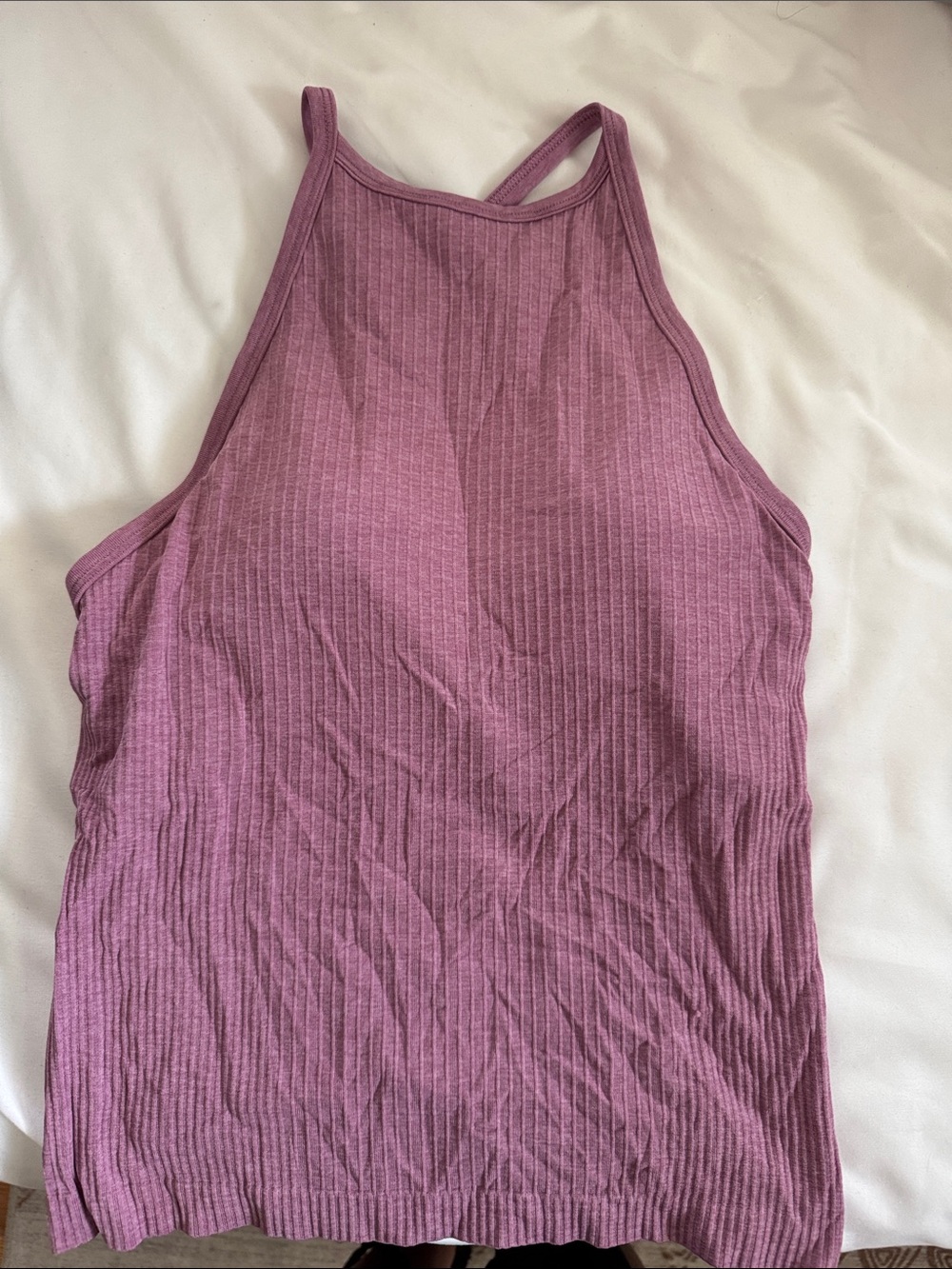 lululemon athletica Ribbed Halter Tank in Mauve Pink